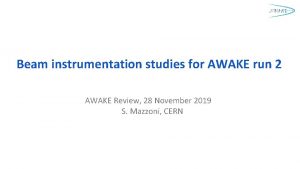 Beam instrumentation studies for AWAKE run 2 AWAKE