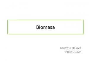 Biomasa Kristna Hlov P 08 N 0137 P