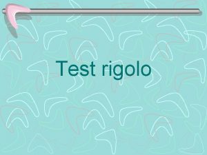 Test rigolo Faites ce test pour vousmme et