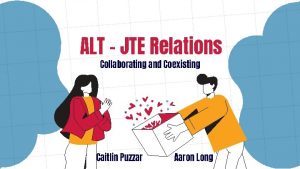 ALT JTE Relations Collaborating and Coexisting Caitlin Puzzar