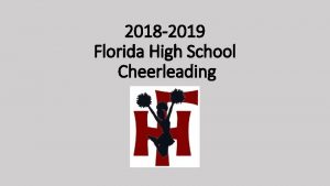 2018 2019 Florida High School Cheerleading COACHES JUNIOR