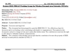 Jan 2016 doc IEEE 802 15 16 0113