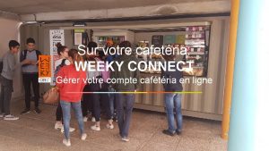 Sur votre cafetria WEEKY CONNECT Grer votre compte