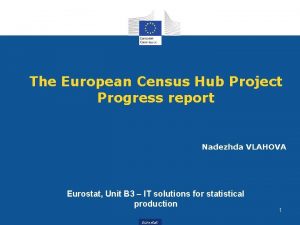 The European Census Hub Project Progress report Nadezhda