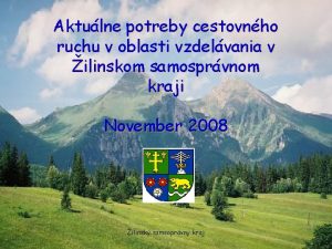 Aktulne potreby cestovnho ruchu v oblasti vzdelvania v