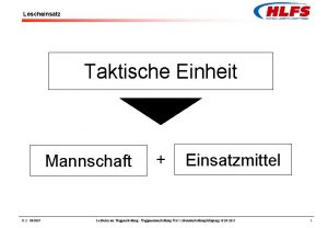 Lscheinsatz Taktische Einheit Mannschaft 11 2 092007 Einsatzmittel