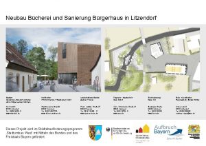 Neubau Bcherei und Sanierung Brgerhaus in Litzendorf Bauherr
