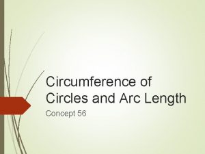 Circumference of Circles and Arc Length Concept 56