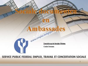 Sociale documenten en Ambassades Toezicht op de Sociale