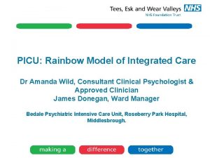 PICU Rainbow Model of Integrated Care Dr Amanda