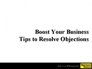 Boost Your Business Tips to Resolve Objections Check