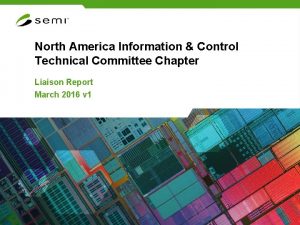 North America Information Control Technical Committee Chapter Liaison