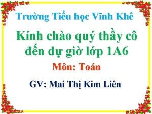 Trng Tiu hc Vnh Kh Knh cho qu