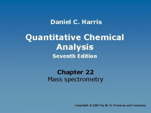 Daniel C Harris Quantitative Chemical Analysis Seventh Edition