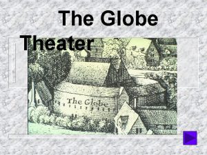 The Globe Theater The Globe I Opened in