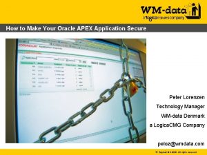 How to Make Your Oracle APEX Application Secure