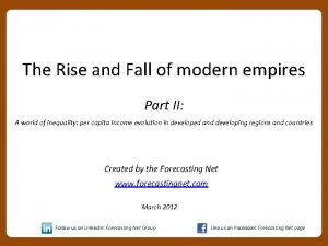 The Rise and Fall of modern empires Part
