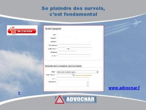 Se plaindre des survols cest fondamental www advocnar