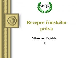 Recepce mskho prva Miroslav Frdek Osnova I III