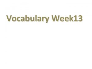 Vocabulary Week 13 Circle Map Definition Characteristics Drawing