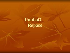 Unidad 2 Repaso Vocabulario n n Volunteer Media