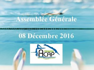 Assemble Gnrale 08 Dcembre 2016 Point Trsorerie Compte