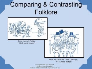 Comparing Contrasting Folklore From Aesops Fables 1912 public