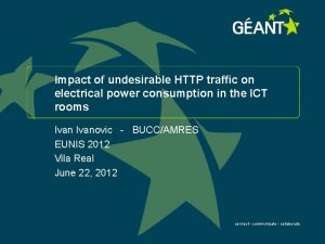 Impact of undesirable HTTP traffic on electrical power