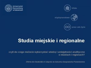 Studia miejskie i regionalne czyli do czego moecie