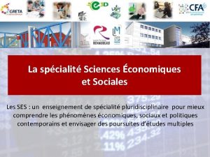 La spcialit Sciences conomiques et Sociales Les SES