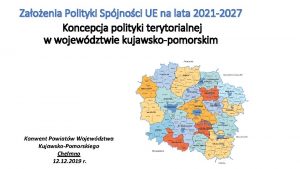 Zaoenia Polityki Spjnoci UE na lata 2021 2027