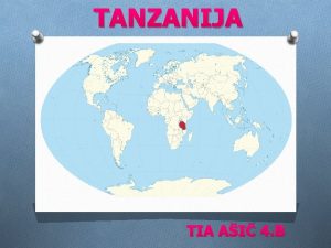 TANZANIJA TIA AI 4 B ZDRUENA REPUBLIKA TANZANIJA