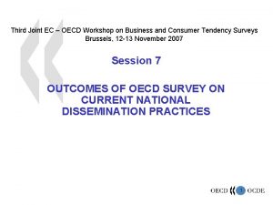 Third Joint EC OECD Workshop on Business and