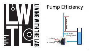 pump head h Pump Efficiency Water Exiting System