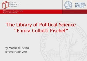 Biblioteca di scienze politiche 