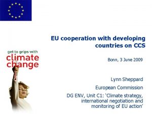 EU cooperation with developing countries on CCS Bonn