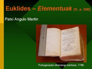 Euklides Elementuak K a 300 Patxi Angulo Martin