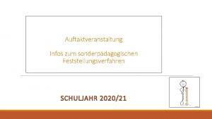 Auftaktveranstaltung Infos zum sonderpdagogischen Feststellungsverfahren SCHULJAHR 202021 Auswertung