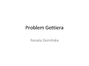 Problem Gettiera Renata Ziemiska Platon Teajtet 201 cd