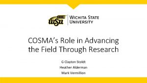 COSMAs Role in Advancing the Field Through Research