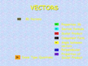 VECTORS 3 D Vectors Properties 3 D Section