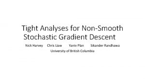 Tight Analyses for NonSmooth Stochastic Gradient Descent Nick