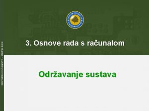 Informatika i raunalstvo srednje kole 3 Osnove rada