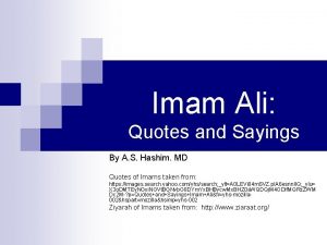 Imam Ali Quotes and Sayings By A S