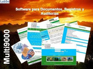 Multi 9000 Software para Documentos Registros y Auditorias