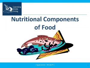 Nutritional Components of Food Vigyan Ashram INDUSA PTI