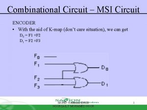 Combinational Circuit MSI Circuit ENCODER With the aid