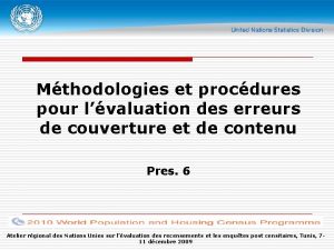 Mthodologies et procdures pour lvaluation des erreurs de