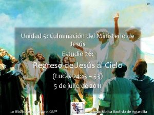 Unidad 5 Culminacin del Ministerio de Jess Estudio