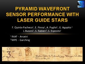 PYRAMID WAVEFRONT SENSOR PERFORMANCE WITH LASER GUIDE STARS